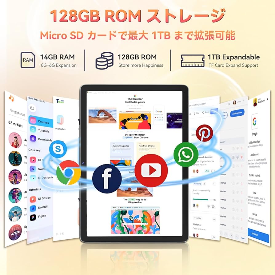 Amazon.co.jp: FEONAL タブレット Android14タブレット 10インチ Wi-Fi